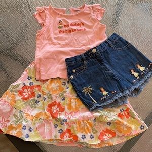3-piece Gymboree Hawaiian outfit 2T